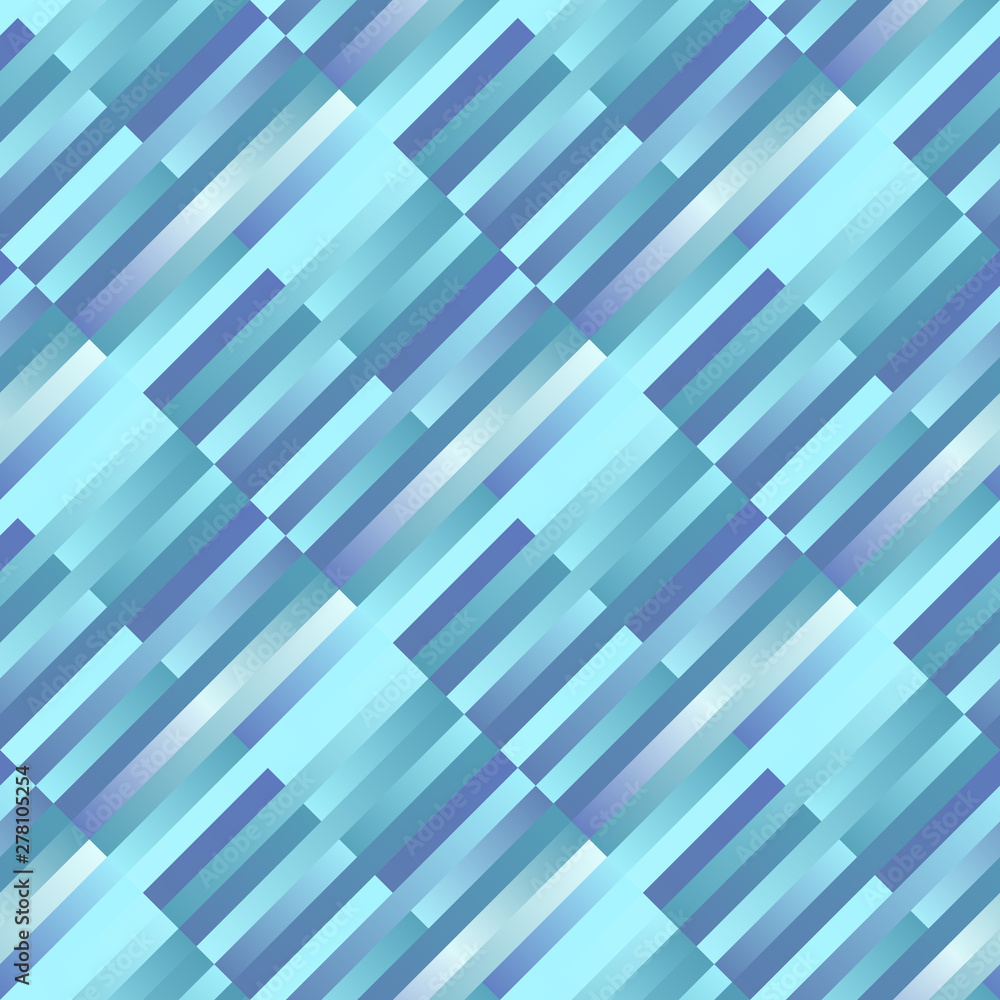 Poster Seamless gradient diagonal stripe pattern background - abstract vector illustration