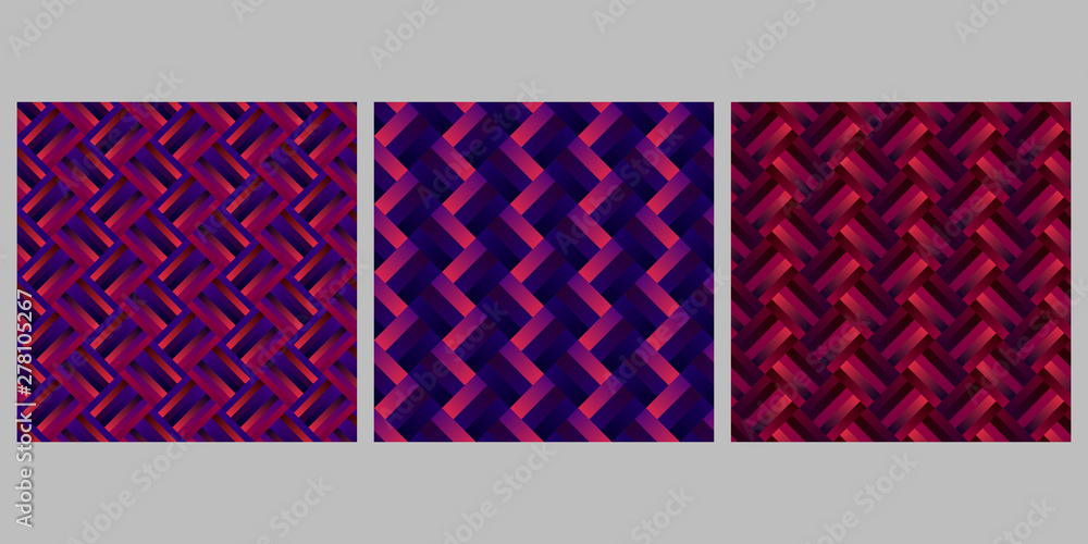 Poster geometrical gradient rectangle pattern background set - abstract vector graphic designs from rectang