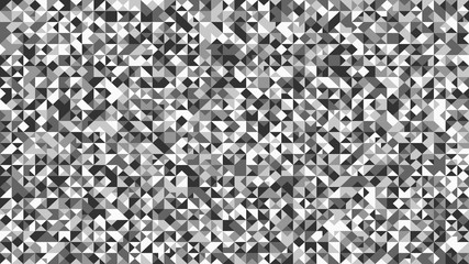 Polygonal grey mosaic triangle pattern background - monochrome abstract vector design