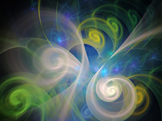 abstract chaotic fractal background 3D rendering illustration