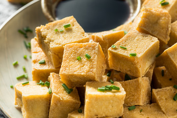 Homemade Asian Fried Tofu Cubes
