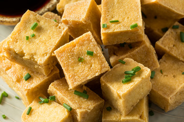 Homemade Asian Fried Tofu Cubes