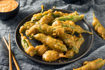 Homemade Deep Fried Shishito Peppers