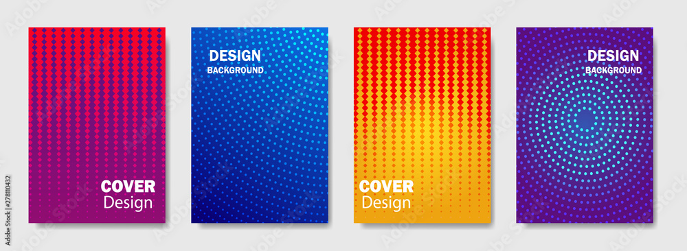 Aufkleber trendy gradient abstract line pattern background cover design.modern background design with trendy a