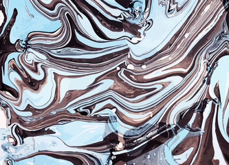 Obraz premium Abstract liquid surface vector illustration. Hand drawn marbled texture.