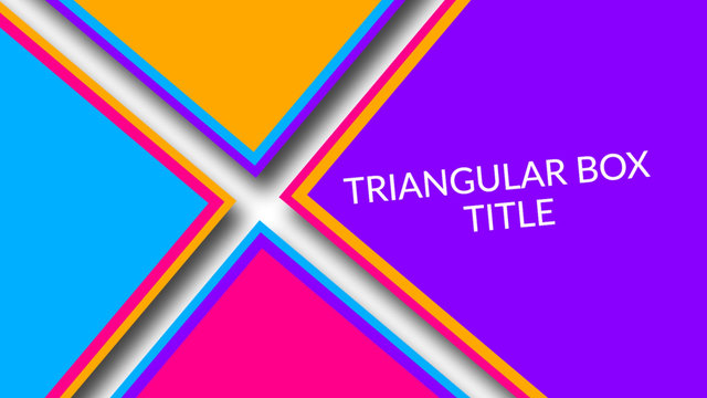 Triangular Box Title