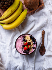 Dessert nice cream with acai berry