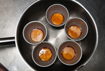 Making Creme Caramel
