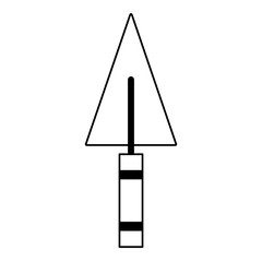 carpentry and constrution tool cartoon in black and white