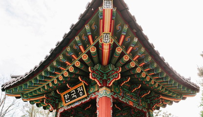 building roof bright color Chinese vintage architecture