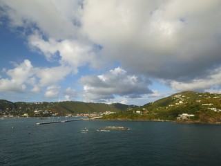 St Thomas harbor view, US Virgin Islands