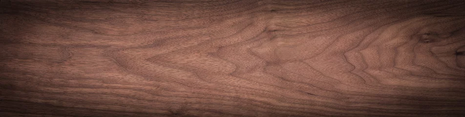 Foto op Canvas Walnut wood texture. Super long walnut planks texture background.Texture element  © Guiyuan