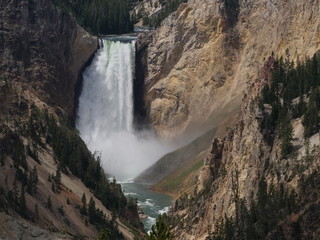 The Lower Falls is one of the must-not-miss attractions at Yellowstone National Park, Wyoming.