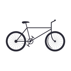 bicycle transport recreation icon on white background
