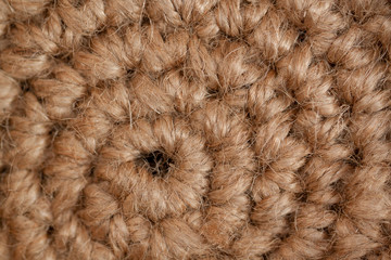 braided rope spiral forming a textured surface