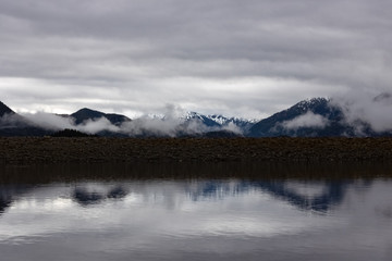 Mesmerizing Water Reflection of a Snowy Landscape
