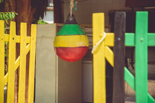 One thing that really stands out when you take a walk around Holbox's little Island is the vibrant colorful details everywhere, wichs adorn the houses and businesses