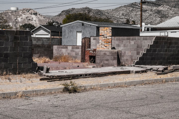 Fallen Fences of Trona in Searles Valley after 7.1 July 5th, 2019