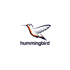 Hummingbird Logo Stock Vector Template