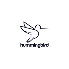 Hummingbird Logo Stock Vector Template