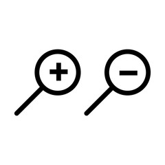 Magnifying glass, zoom, search symbo icon vectorillustration