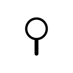 Magnifying glass, zoom, search symbo icon vectorillustration