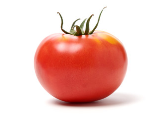 fresh tomato isolated on white background
