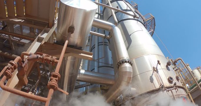 industrial distillery in cane and alcohol factory