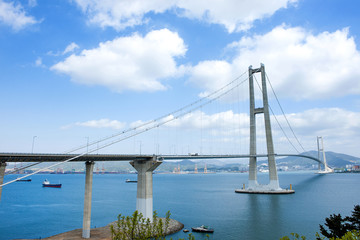 Yi Sun-sin bridge in Gwangyang-si, South Korea