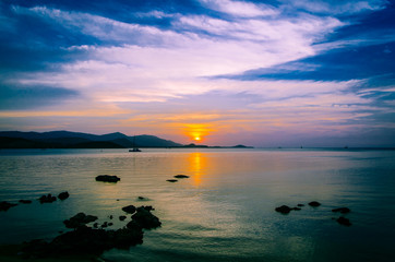 Sunset in Koh Samui, Thailand.