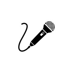 Microphone, audio, mic, sound symbol icon vector illustration