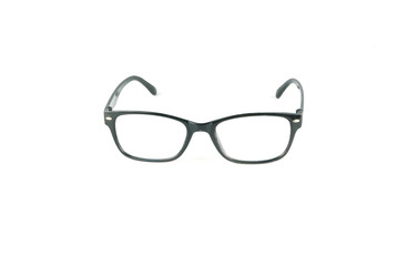 Fototapeta premium Black sunglasses isolated on white background.