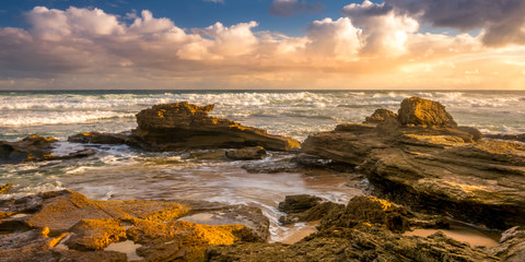 Dreamy golden light at Gunamatta in Victoria, Australia