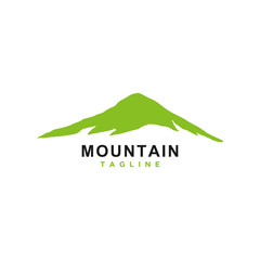 Mountain or hill or Peak logo design vector