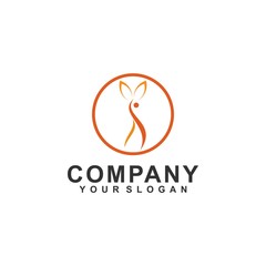 Fototapeta premium people logo template, healthy design vector, eco