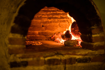 Handmade Clay Stone bricks traditional Oven, Baked concept