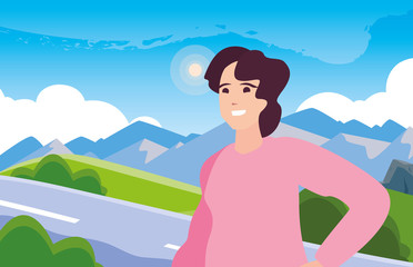 happy young people man in the street