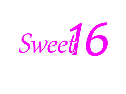 Sweet sixteen 16th birthday