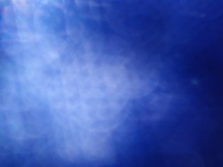 light white on blue background