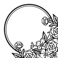 Ornate element of floral frame, various greeting card and invitation card. Vector