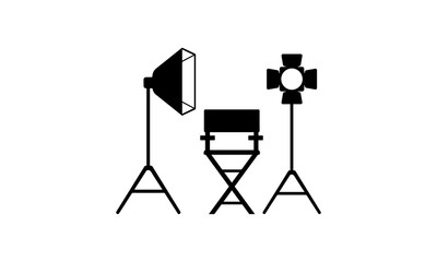 cinema director light icon