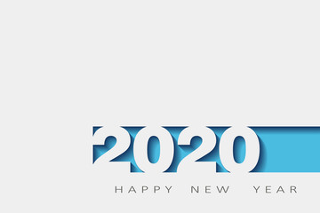 2020 happy new year, year of the rat, design 3d, illustration,Layered realistic, for banners, posters flyers - obrazy, fototapety, plakaty