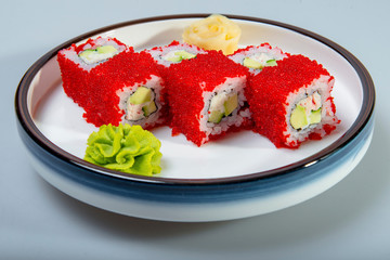 California Rolls With Ginger And Wasabi