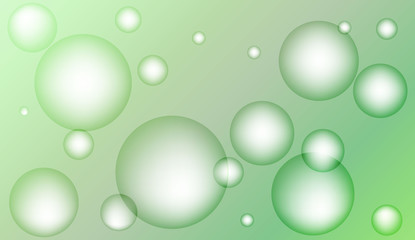 Background with bubbles. Design for your header page, ad, poster, banner. Pastel Gradient Color Vector illustration.