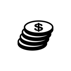 Money, dollar, bank symbol icon vector illustration