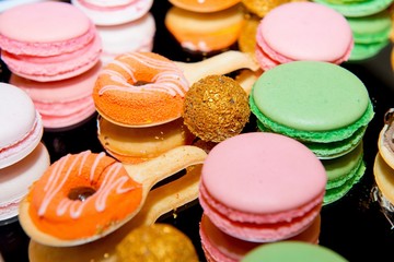 Assorted Mini Donuts And Sweet Snacks