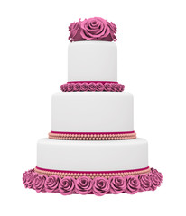 Tiered Cakes Isolated