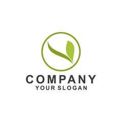 nature logo template design vector, ecology logo
