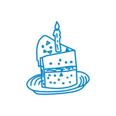 Cake Birthday Design Graphic Template Vector