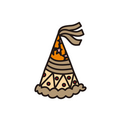 Birthday Hat Design Graphic Template Vector